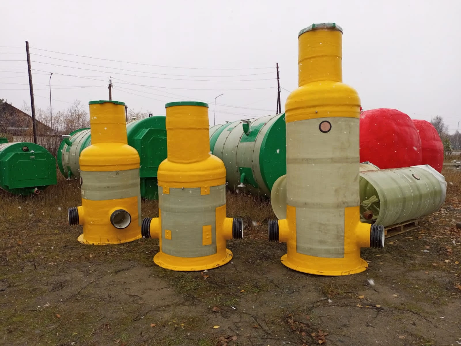 Стеклопластиковые колодцы поворотные